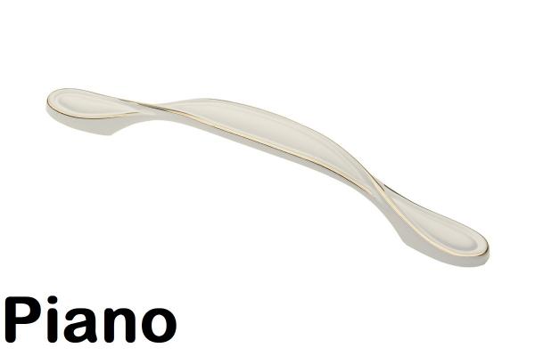 Möbelgriff ROYAL Weiss und Gold